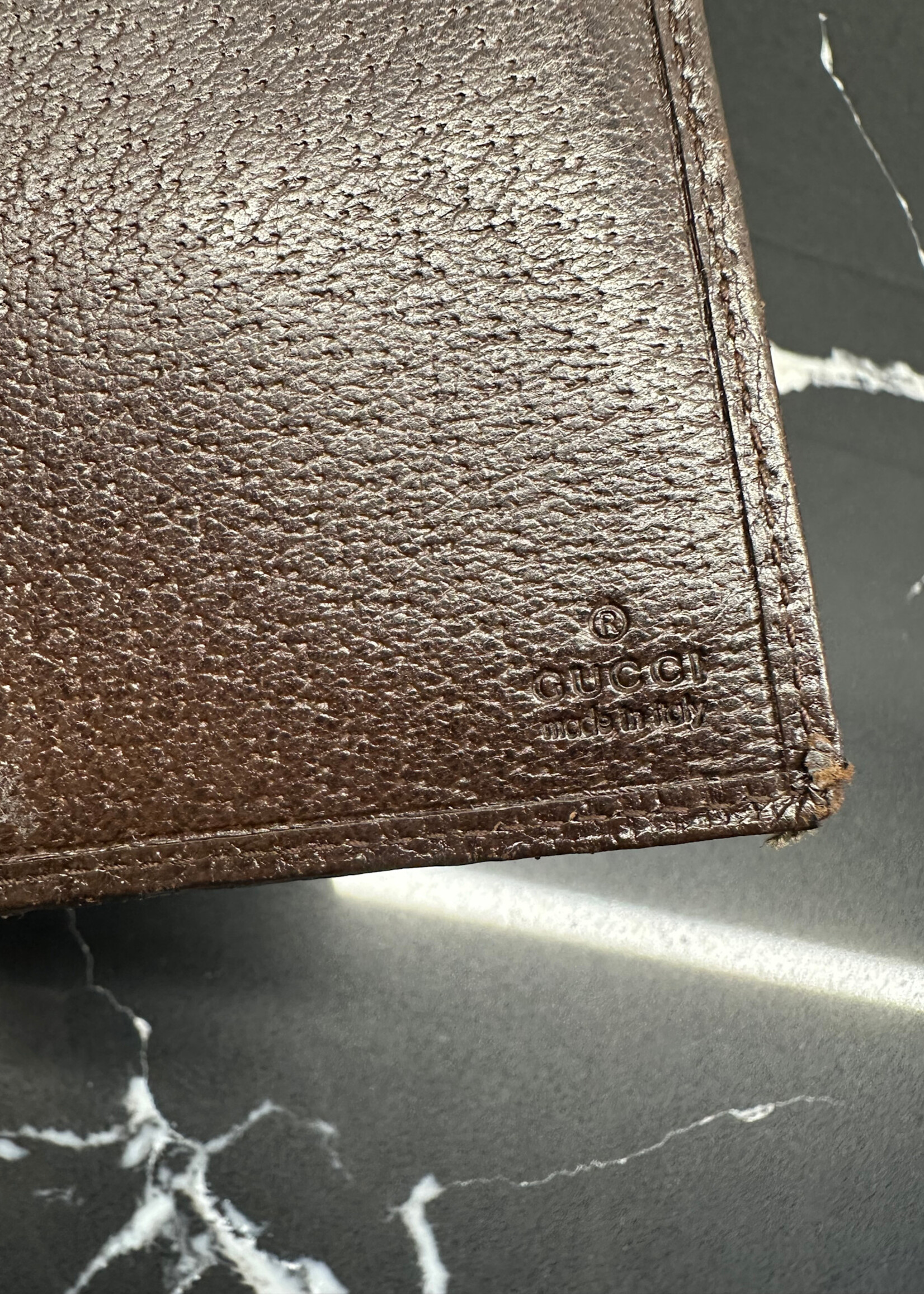 GUCCI BROWN MONOGRAM WALLET