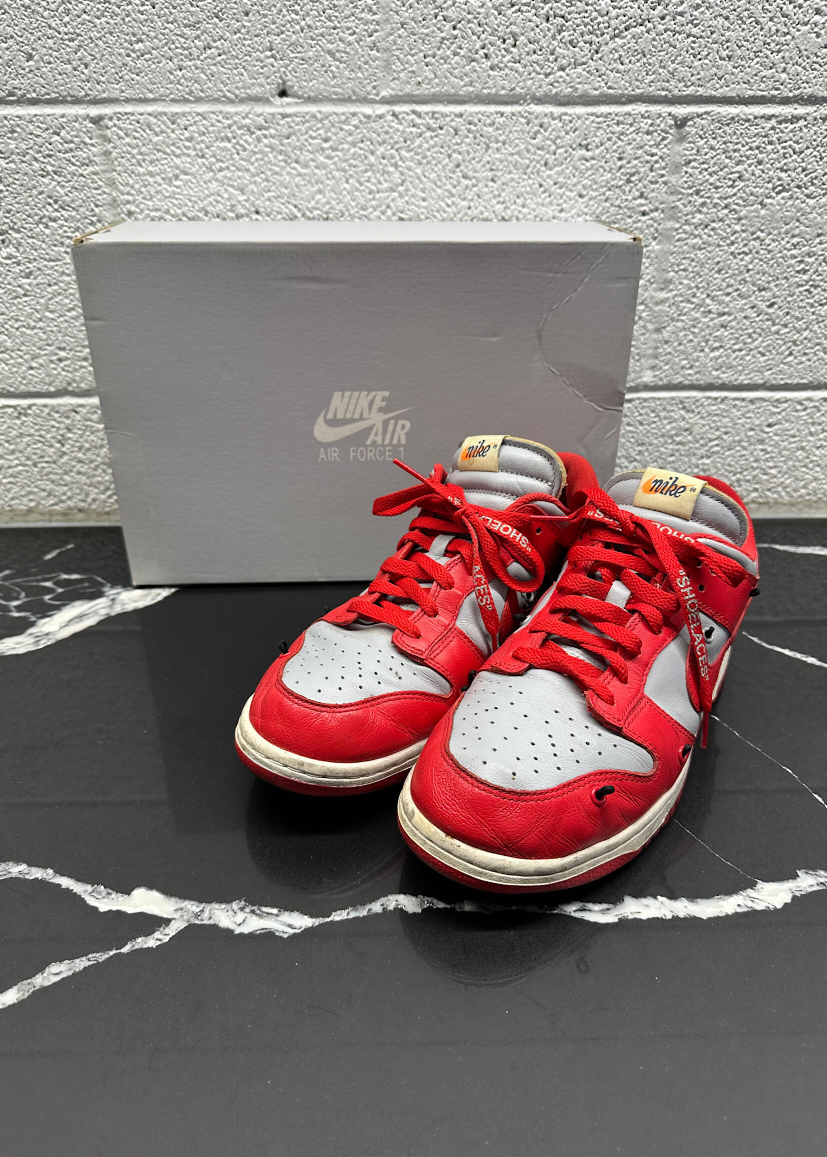 Nike Off White Dunk Uni Red 10 As Is