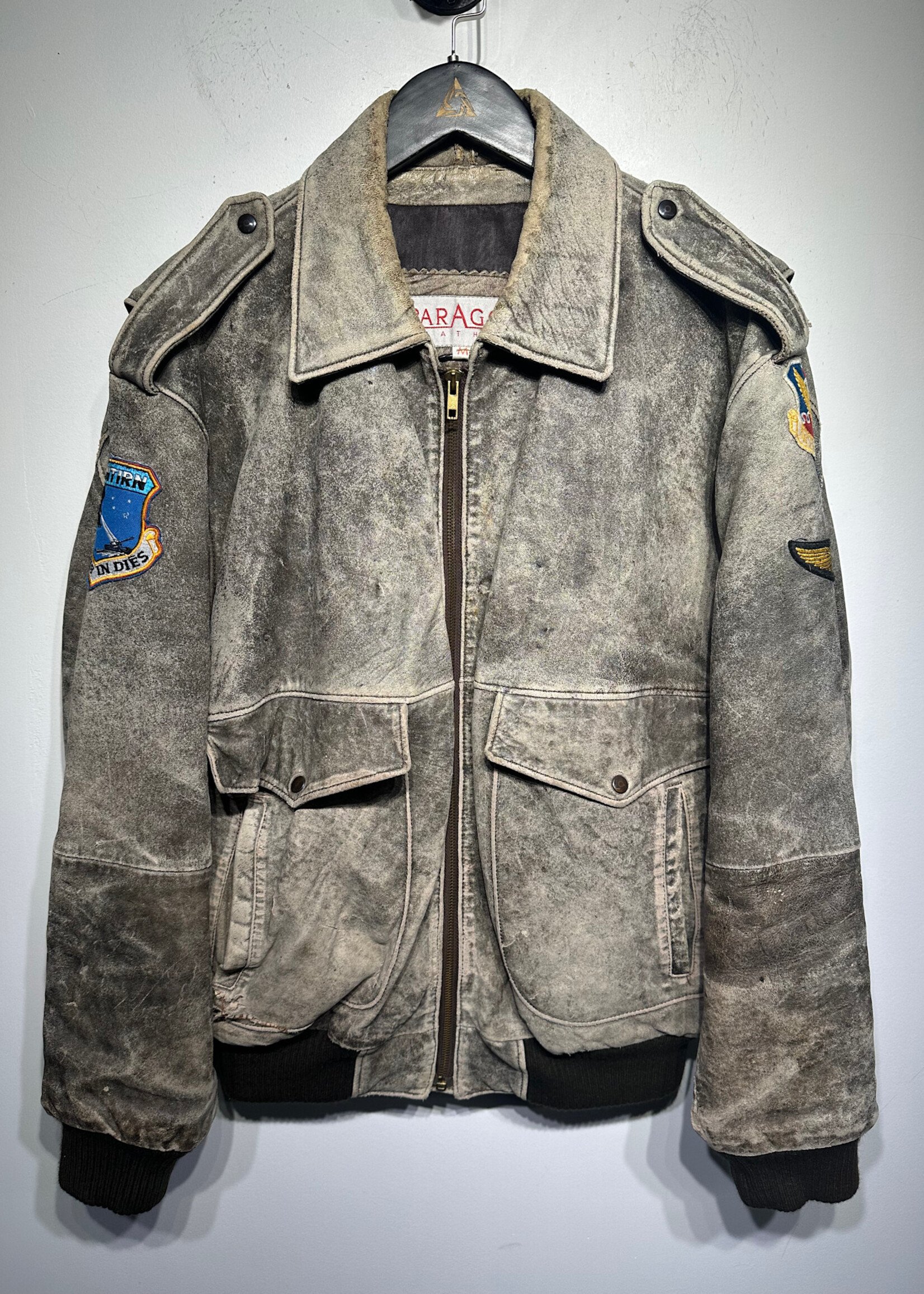 Paragon Vintage Distressed Pilot's Jacket Fits L