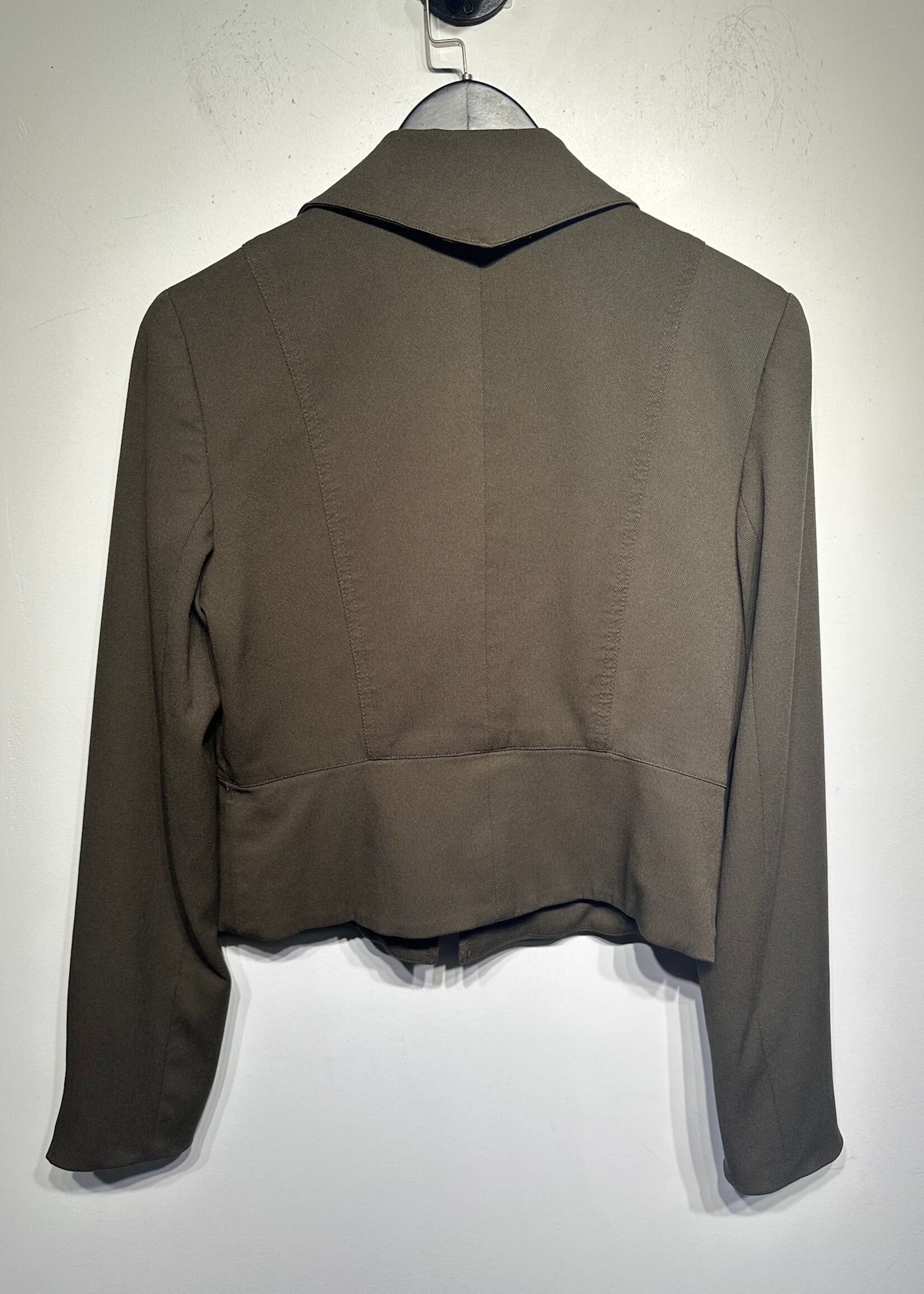 Bebe Green Biker Jacket M