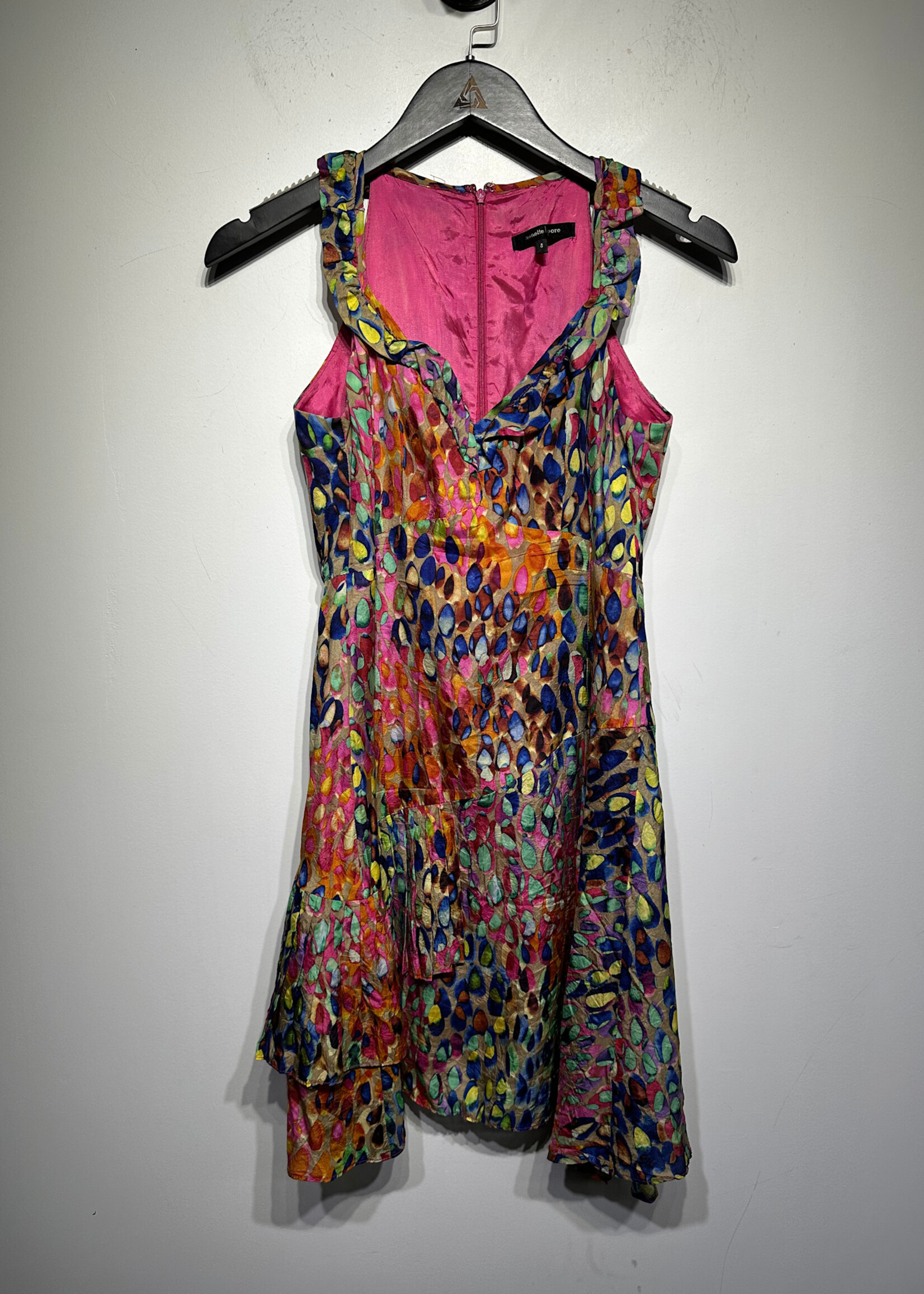 Nanette Lepore Pattern Midi Dress S