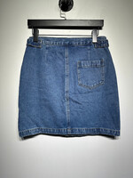 NWT Bohme Denim Front Pocket Skirt Fem 28"