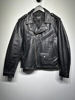 Polo Jeans Co Black Leather Biker Jacket S