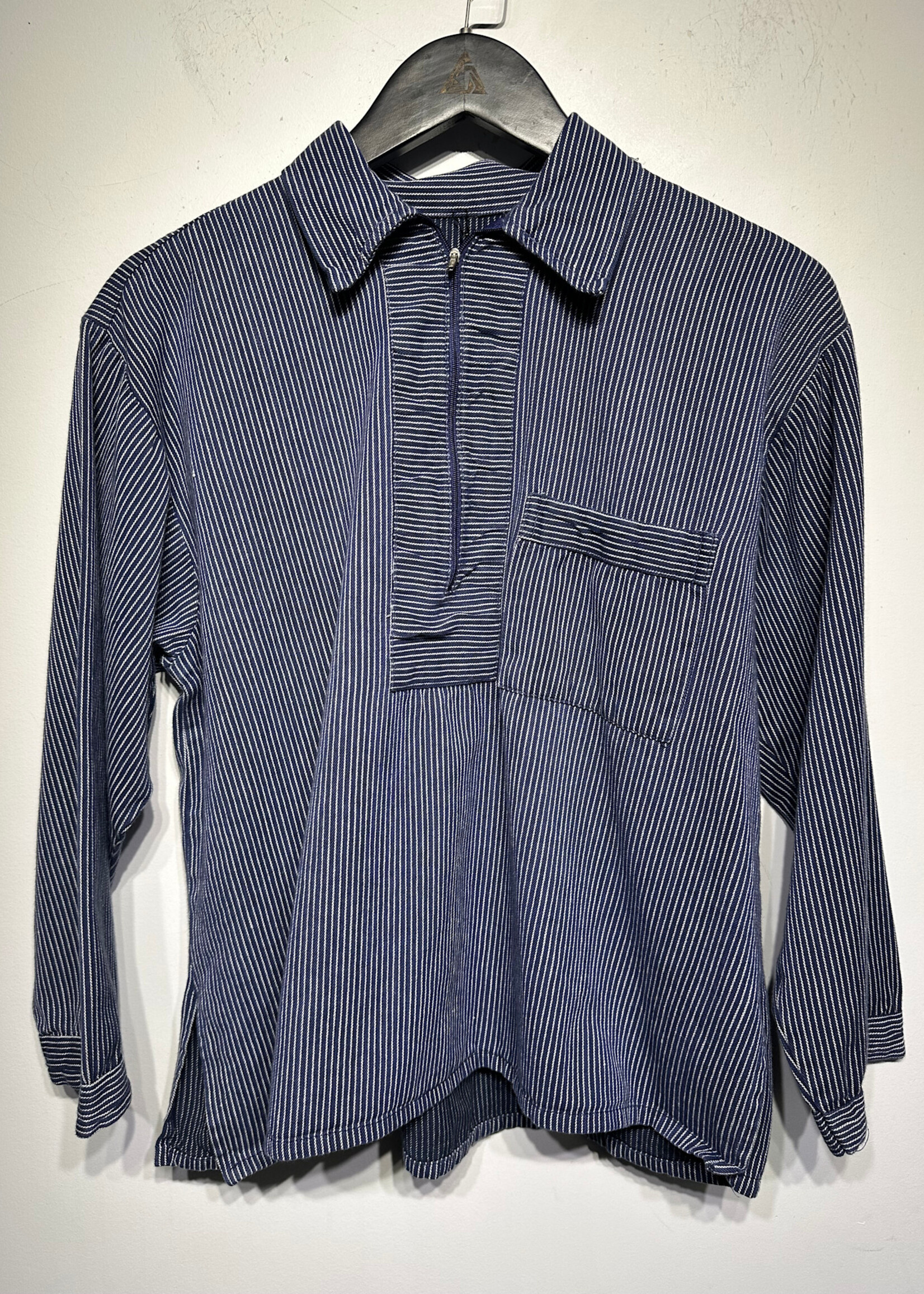 70s Pinstripe 1/4 LS Top Fits Masc M/L