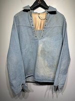 60s/70s Denim Lace Up Overshirt Fits L AS IS