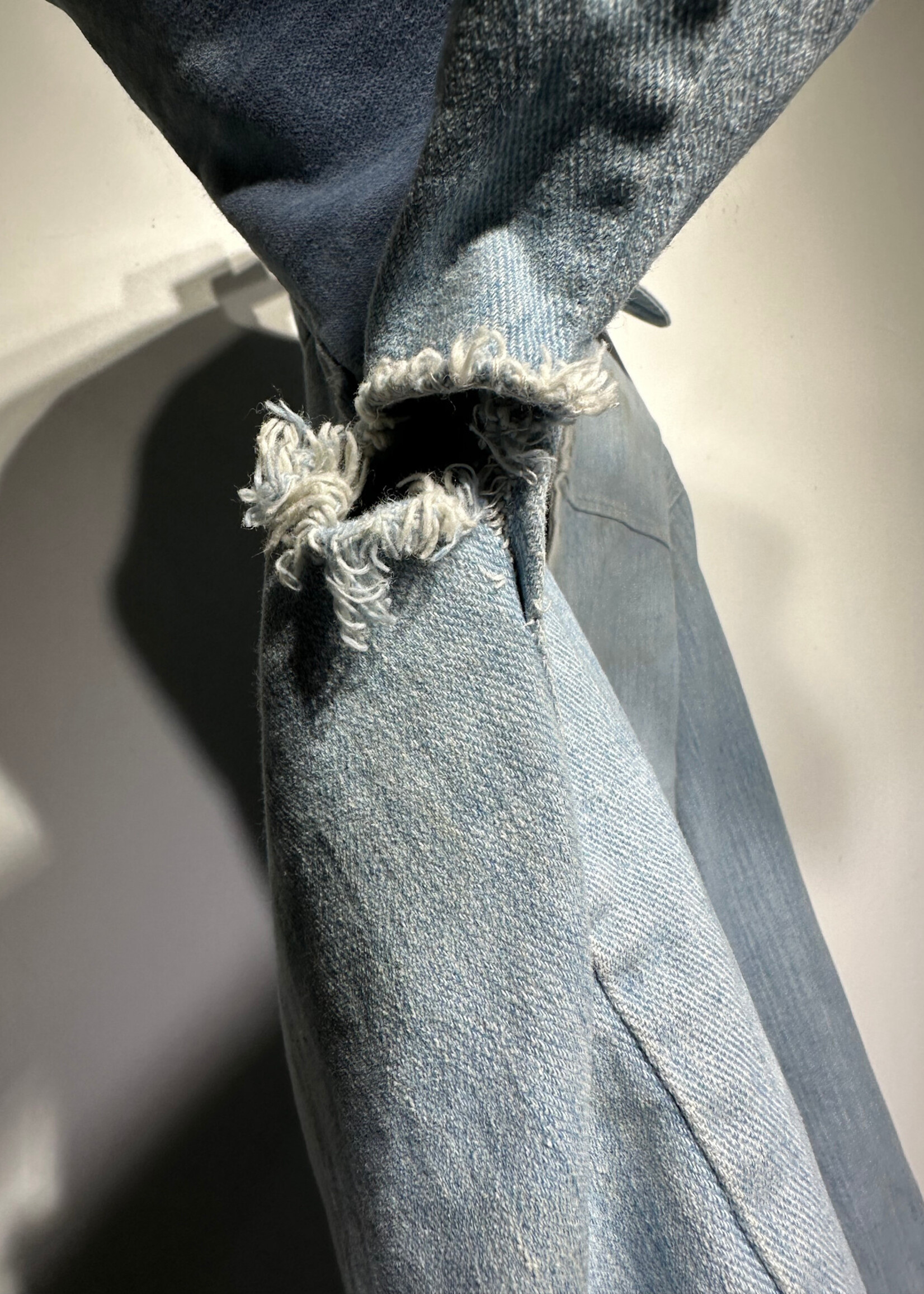 60s/70s Denim Lace Up Overshirt Fits L AS IS