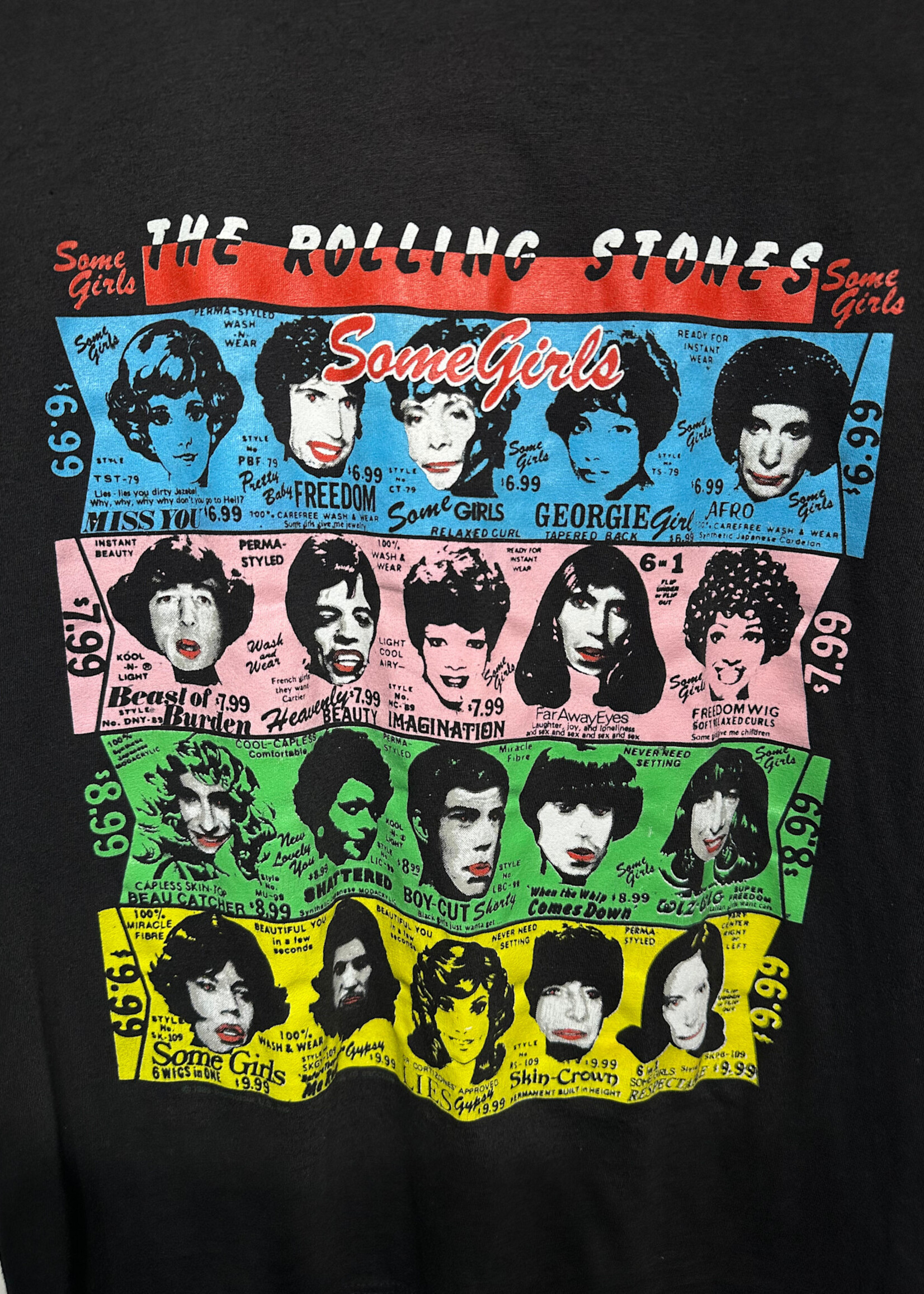 Vintage Rolling Stones Some Girls Tee L