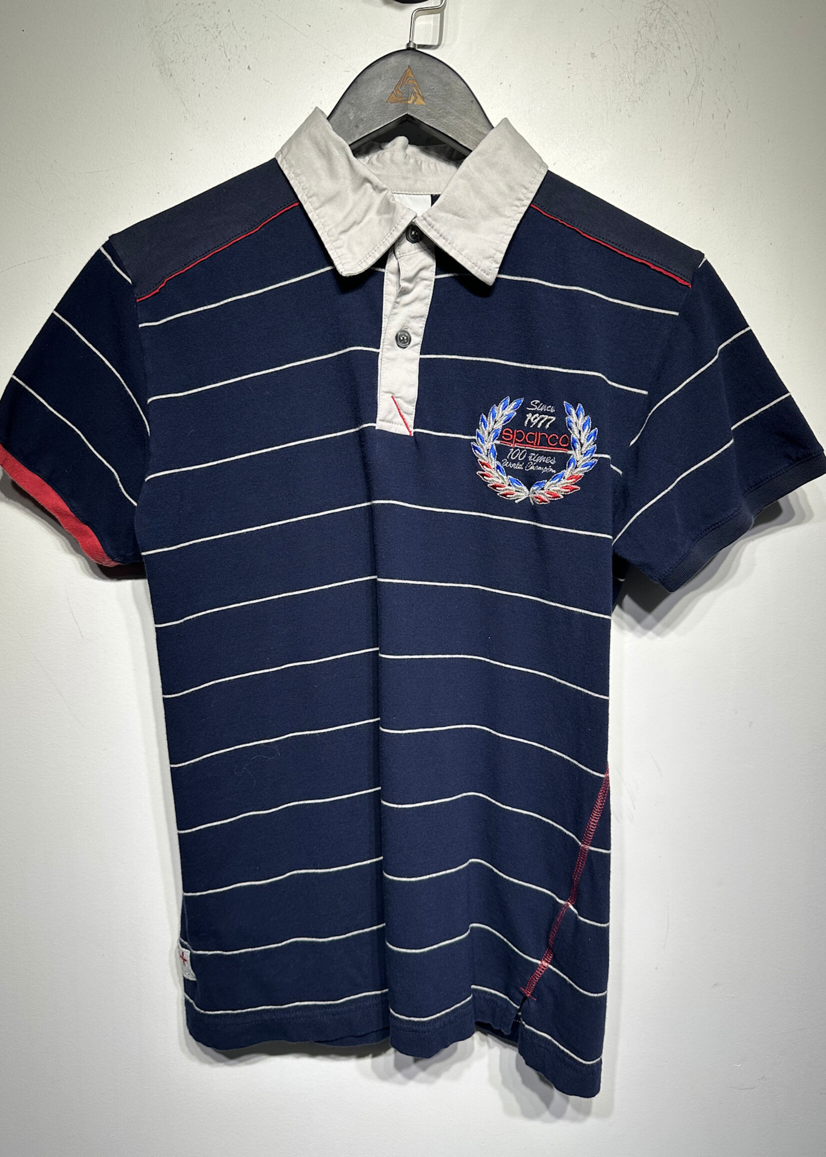 SPARCO ORIGINAL NAVY STRIPED POLO S