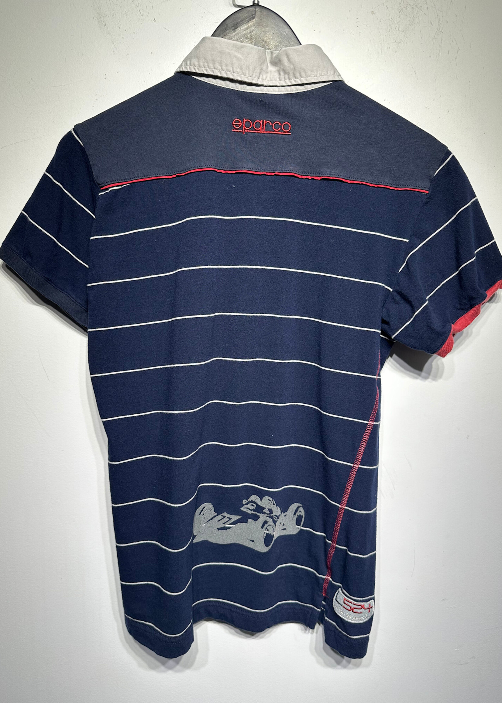 SPARCO ORIGINAL NAVY STRIPED POLO S