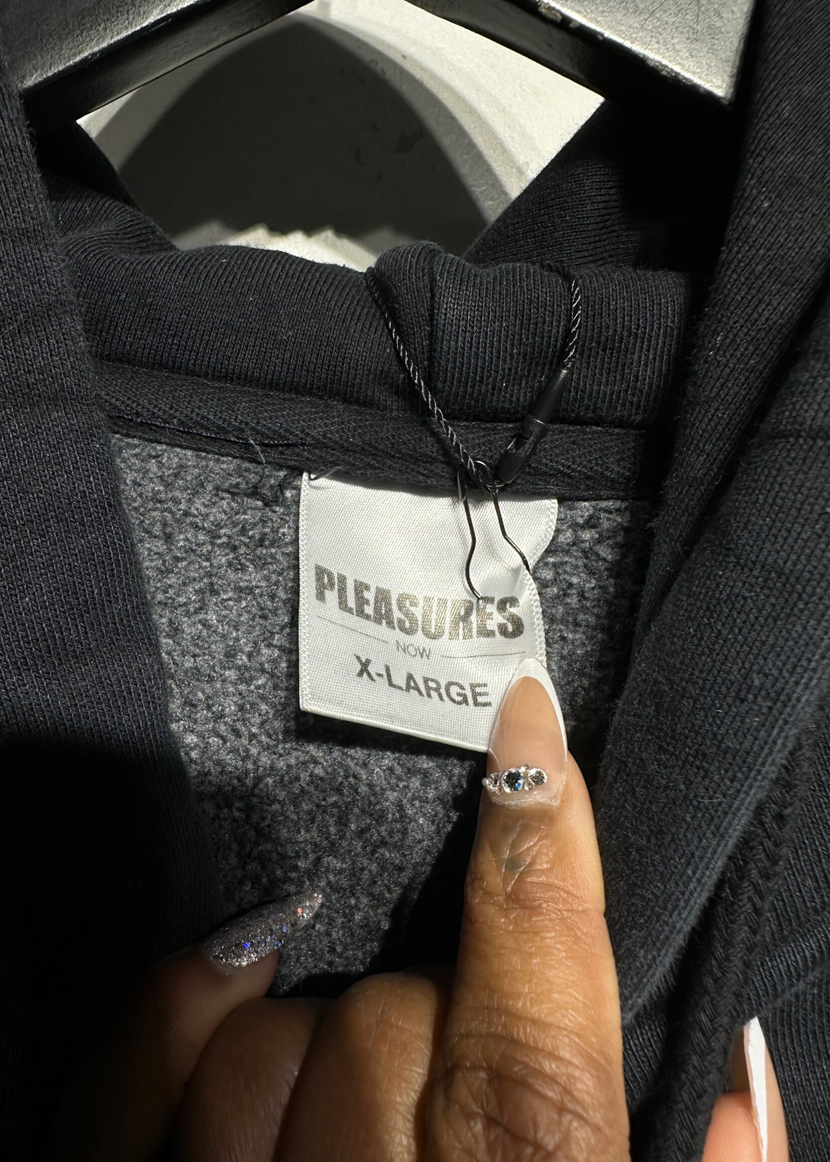 Pleasures Black Tie Dye Hoodie XL