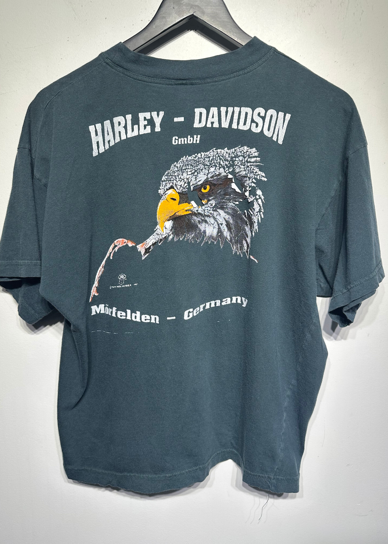 HARLEY DAVIDSON GREEN EAGLE TEE M AS IS