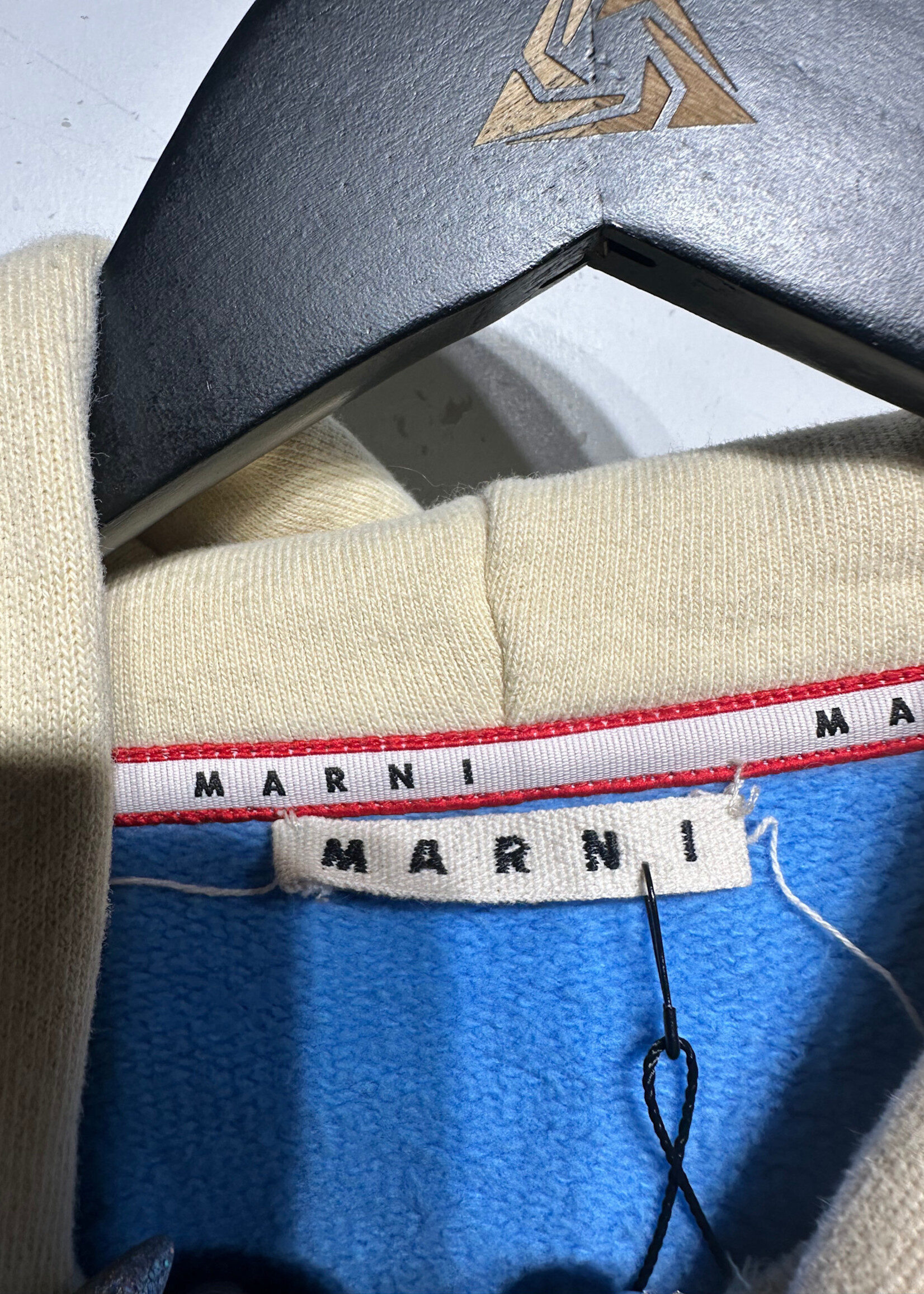 Marni Two Tone Split Hoodie L