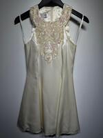 GUNNE SAX WHITE RHINESTONE DRESS XS/S