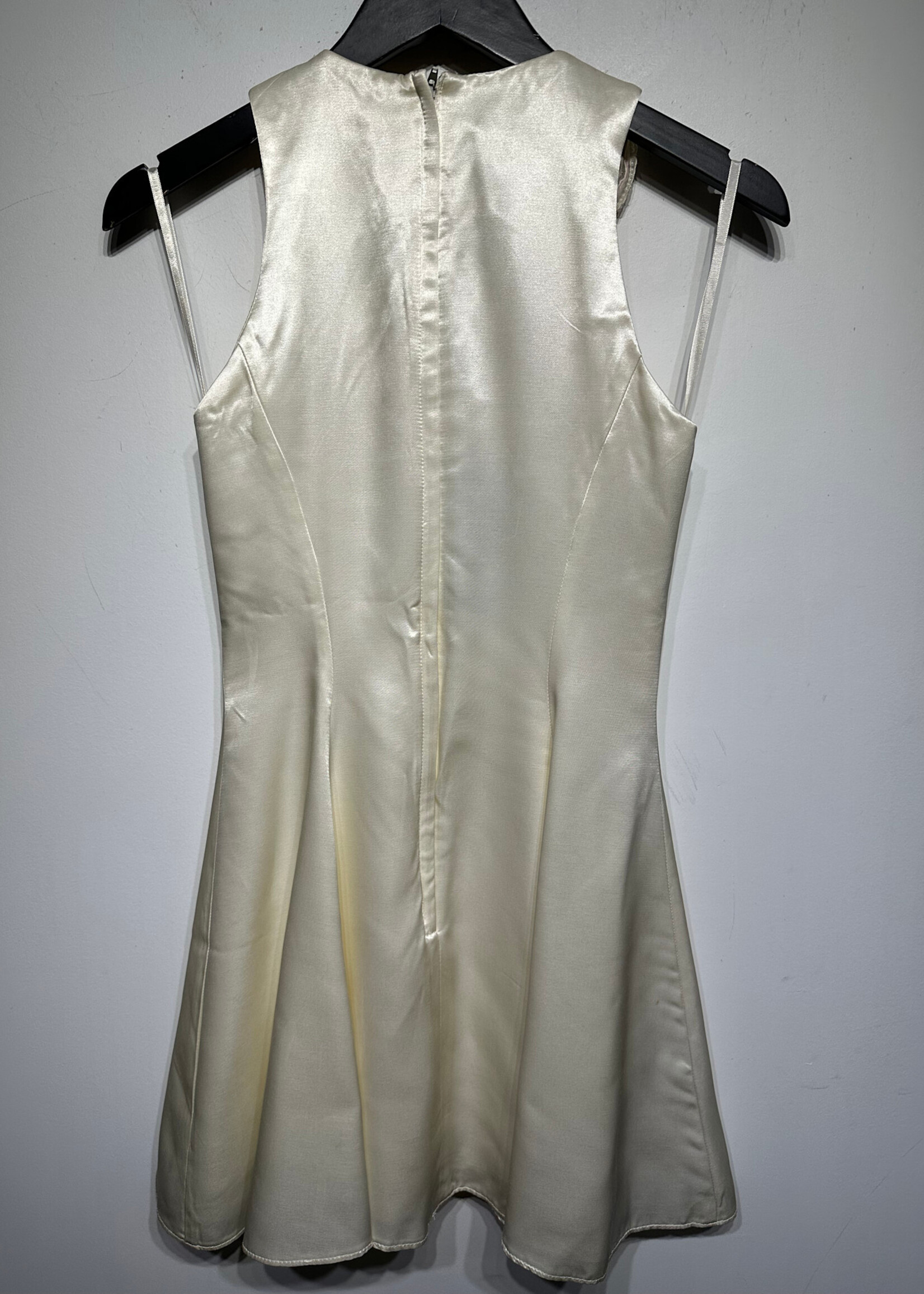 GUNNE SAX WHITE RHINESTONE DRESS XS/S