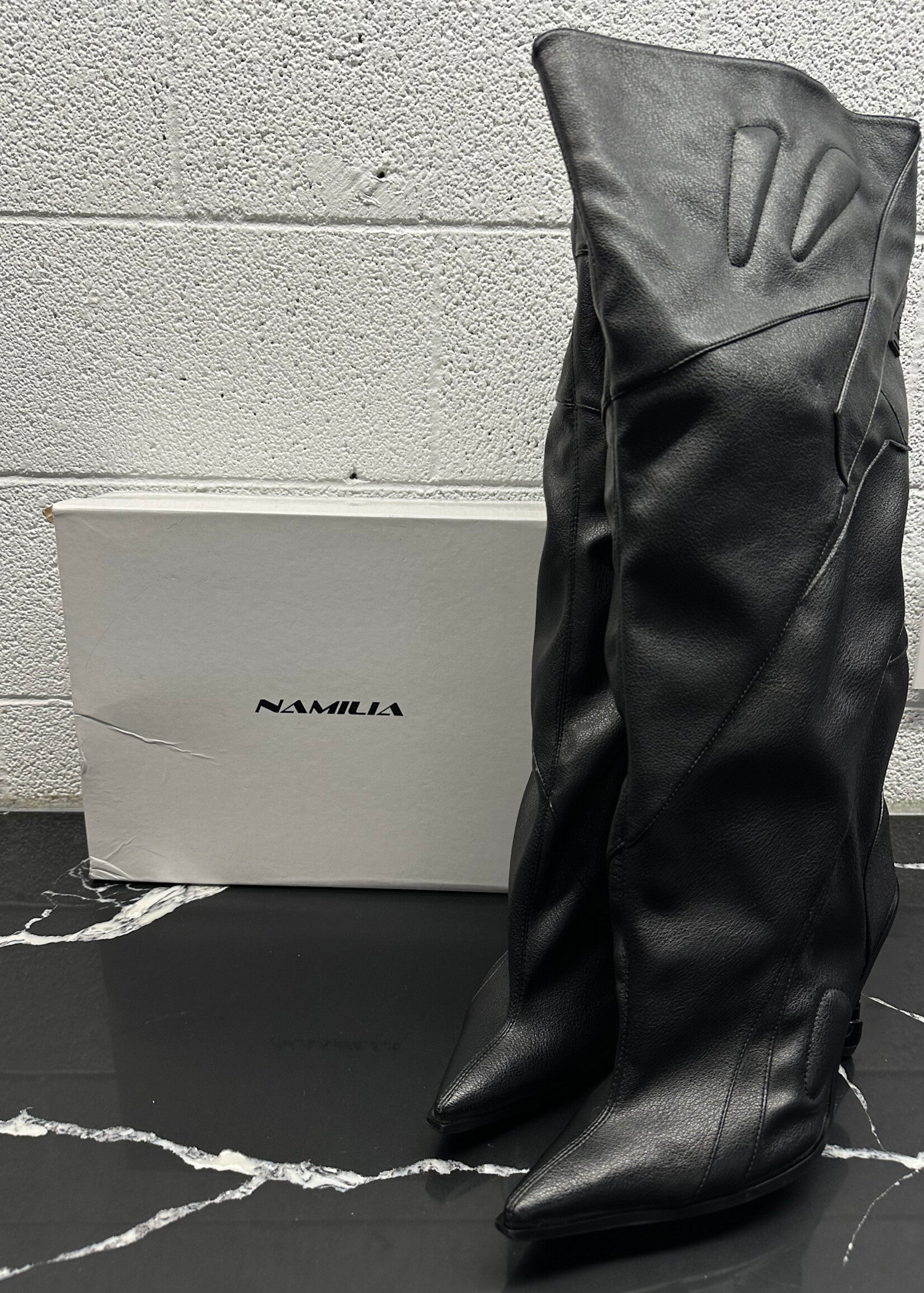 Namilia Padded Biker Boots Fem 12/ Masc 10.5