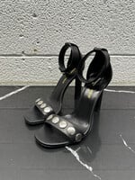 Saint Laurent Black Silver Heel Fem 5