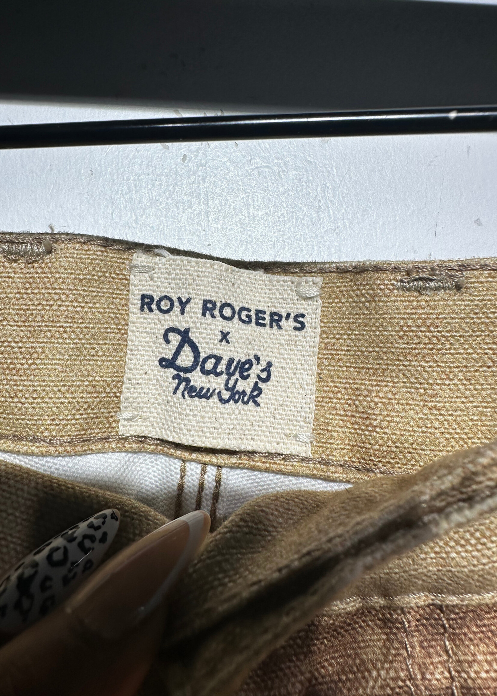Roy Rogers x Dave's Tan Printed Cargo Pants Masc 36