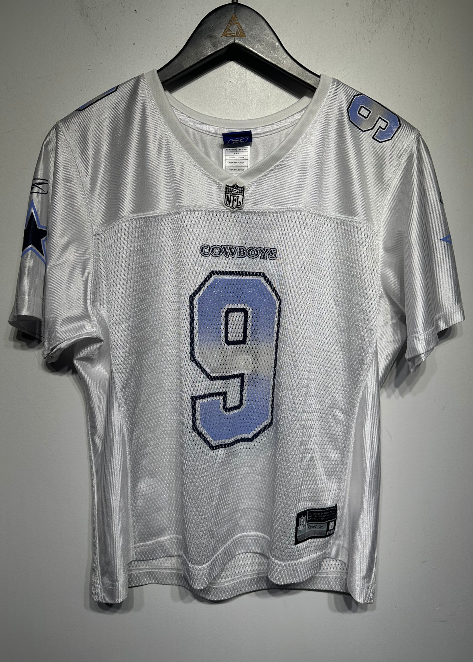 VINTAGE COWBOYS WHITE MESH JERSEY FEM L