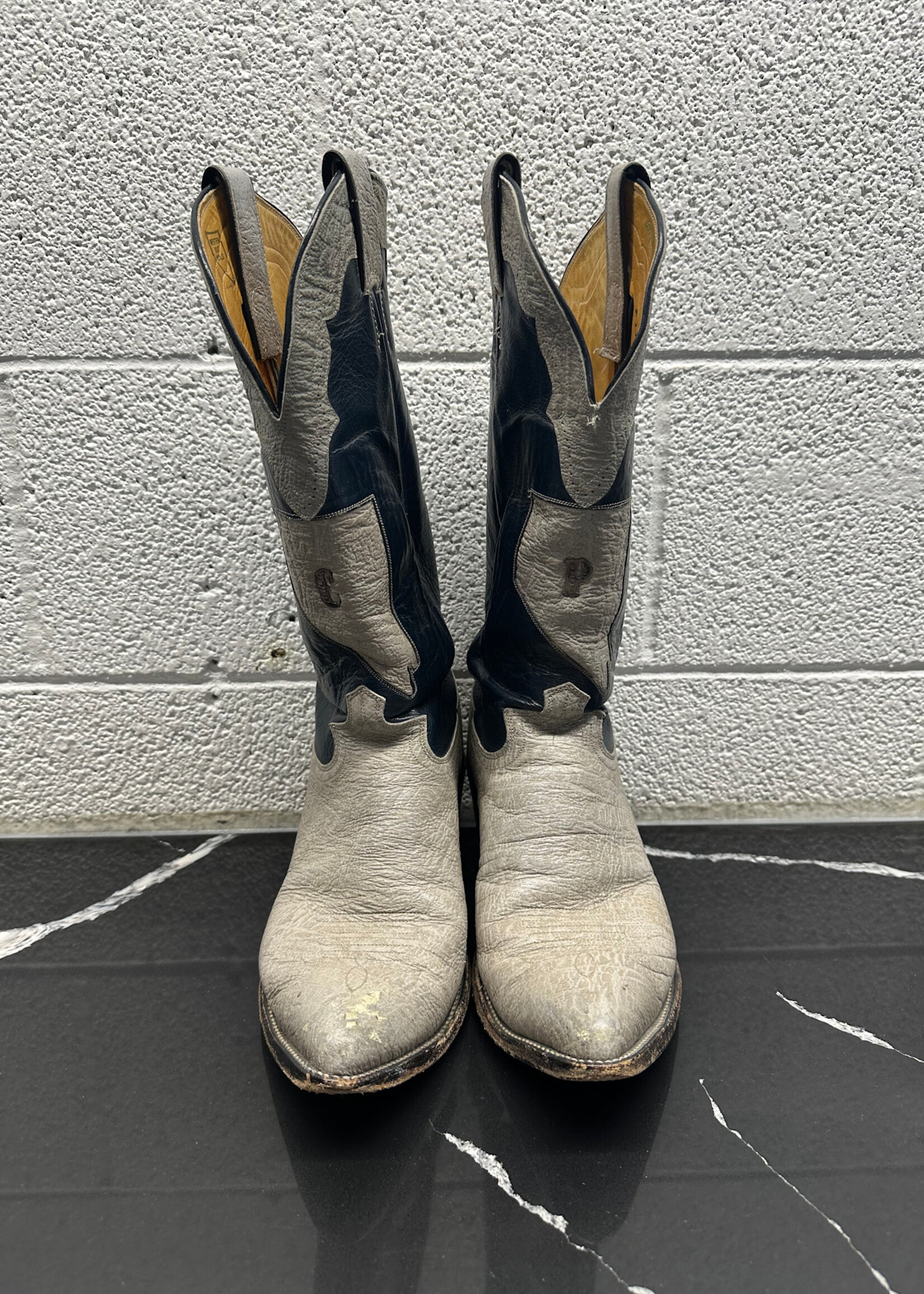 Justin Vintage Turqouise Cowboy Boots Masc 9.5