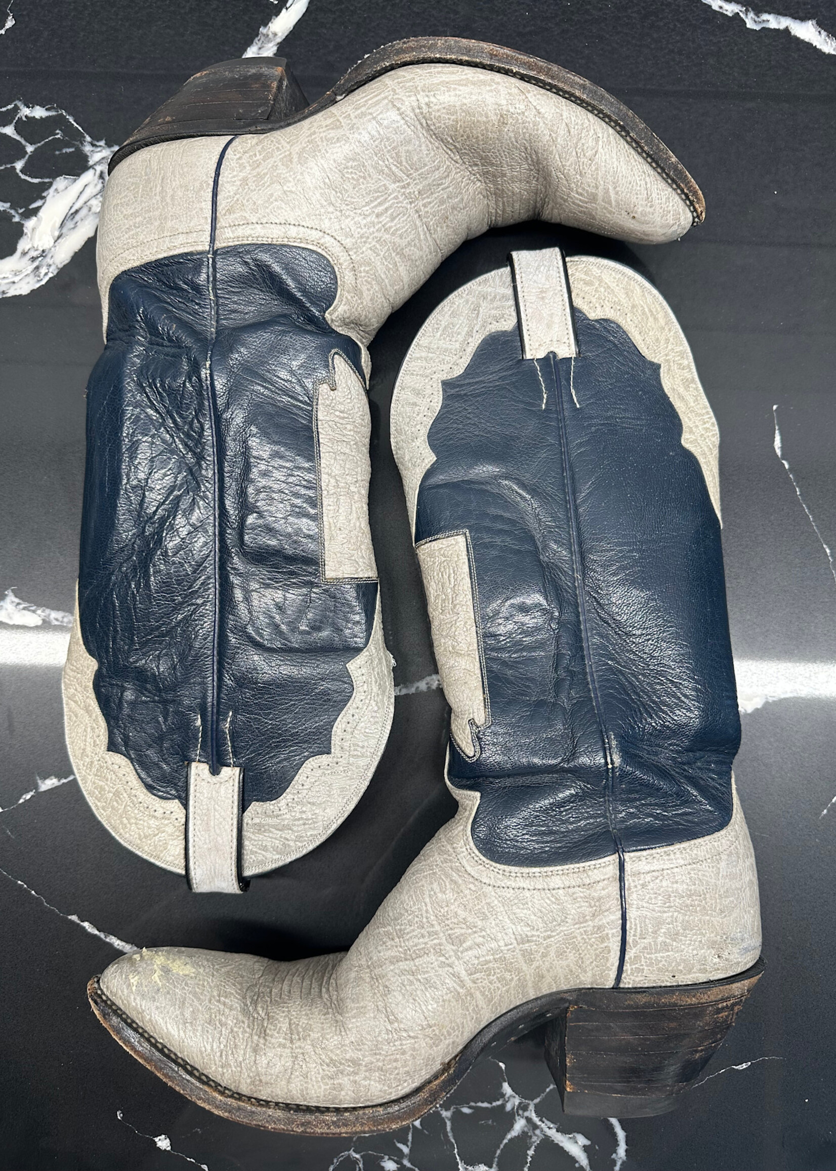 Justin Vintage Turqouise Cowboy Boots Masc 9.5