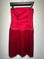 TED BAKER RED CORSET DRESS S AS IS