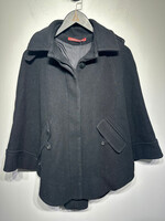 Comptoir Des Cotonniers Black Poncho Coat Fem S