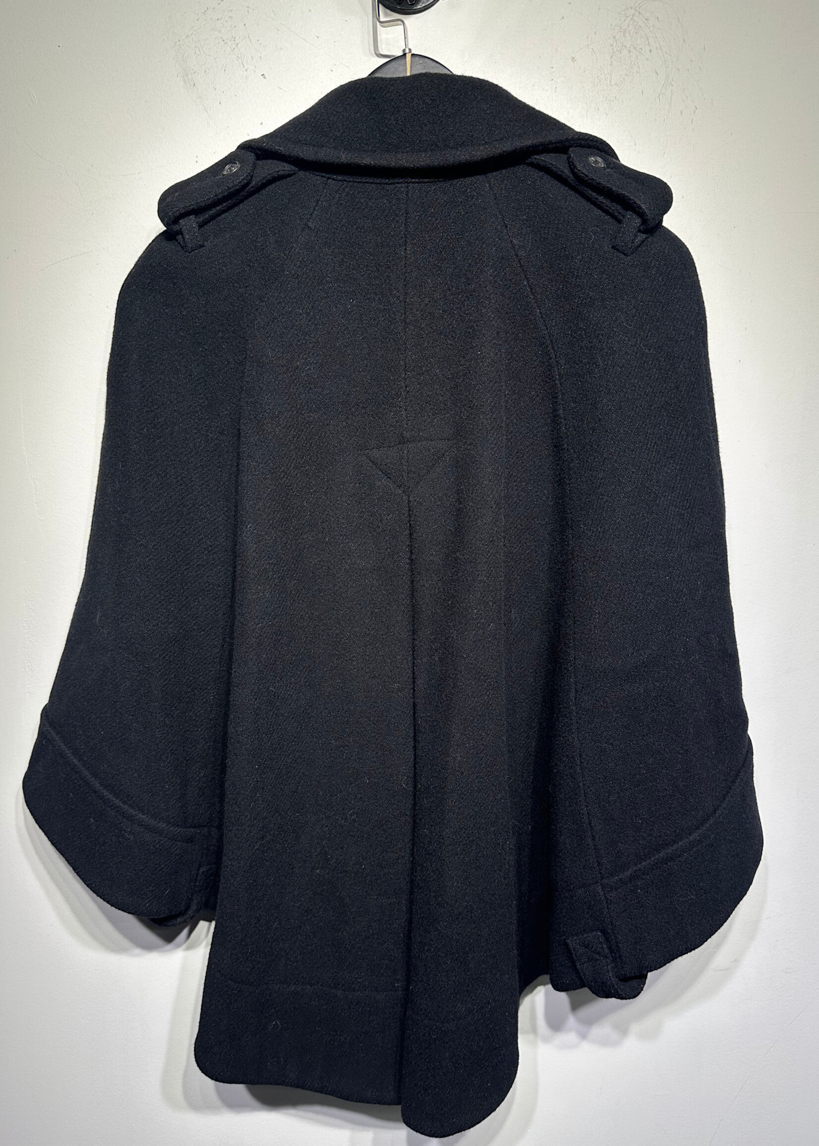 Comptoir Des Cotonniers Black Poncho Coat Fem S