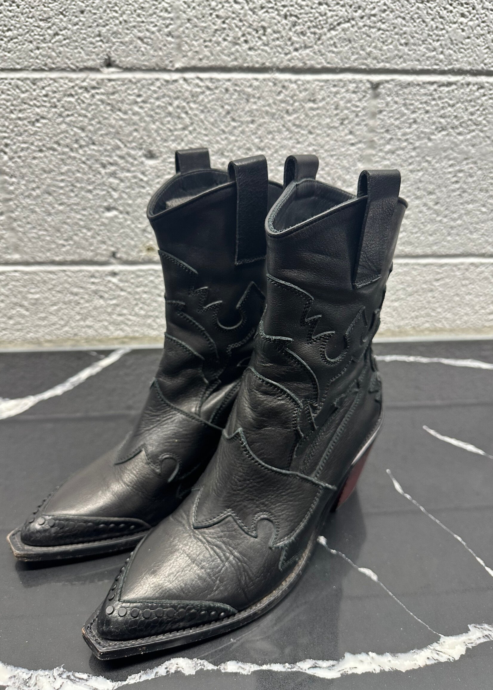 Zadig&Voltaire Black Cowboy Boots Fem 7
