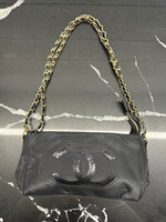 Chanel Parfum Black Nylon Purse