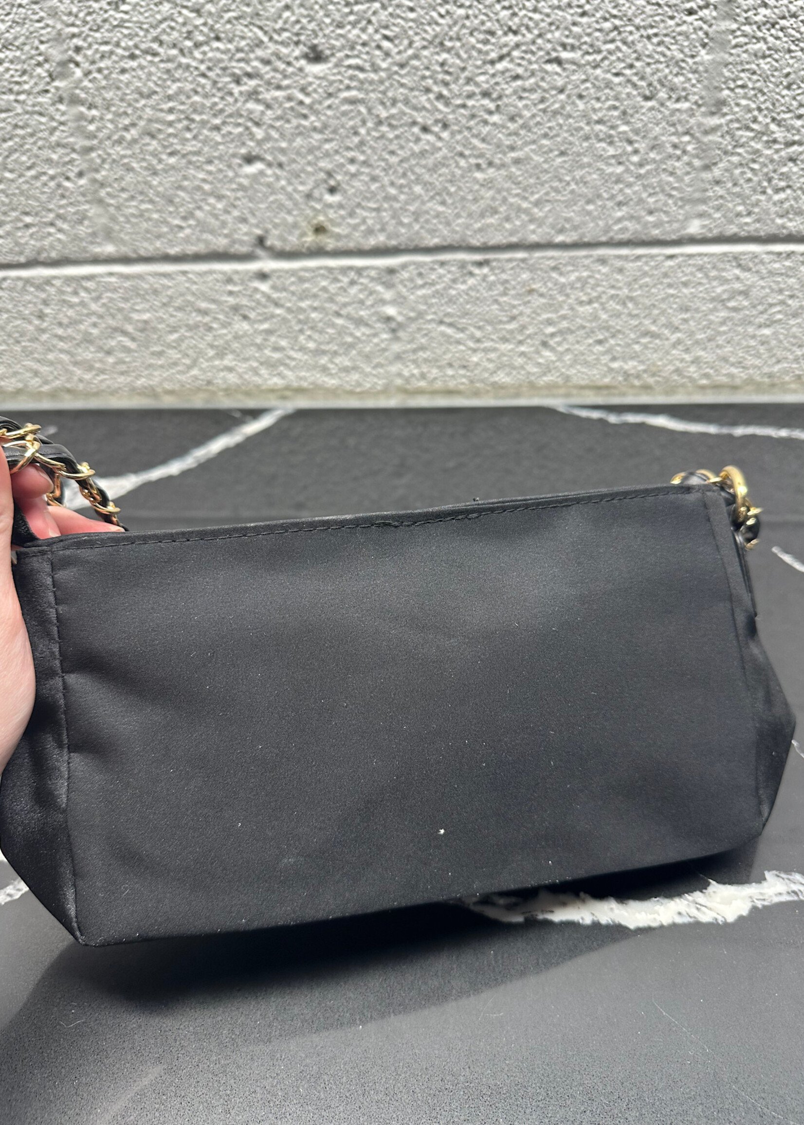 Chanel Parfum Black Nylon Purse