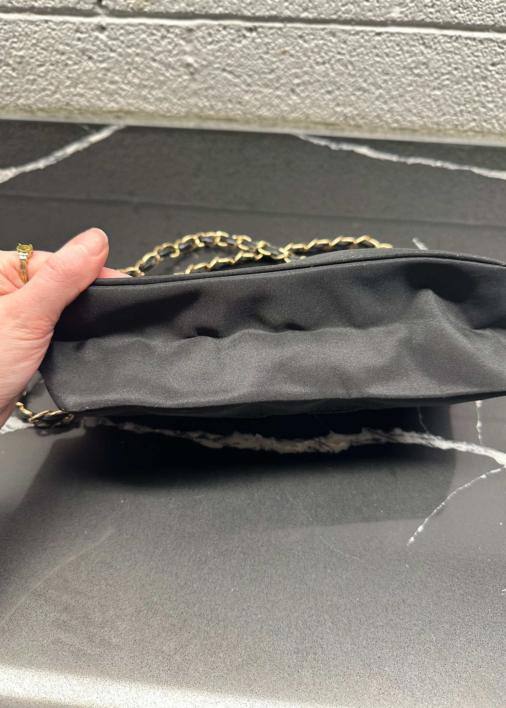 Chanel Parfum Black Nylon Purse
