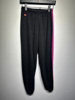 Aviator Nation Black Striped Sweats Fem S