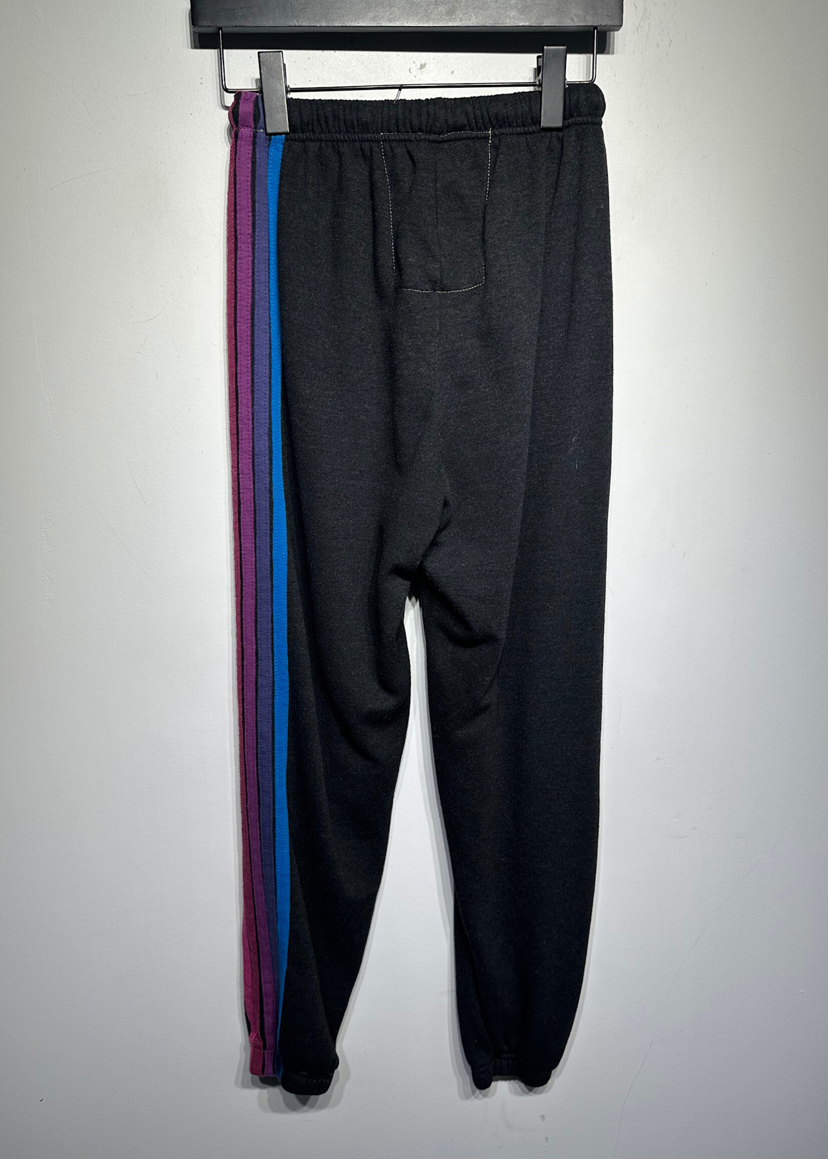 Aviator Nation Black Striped Sweats Fem S