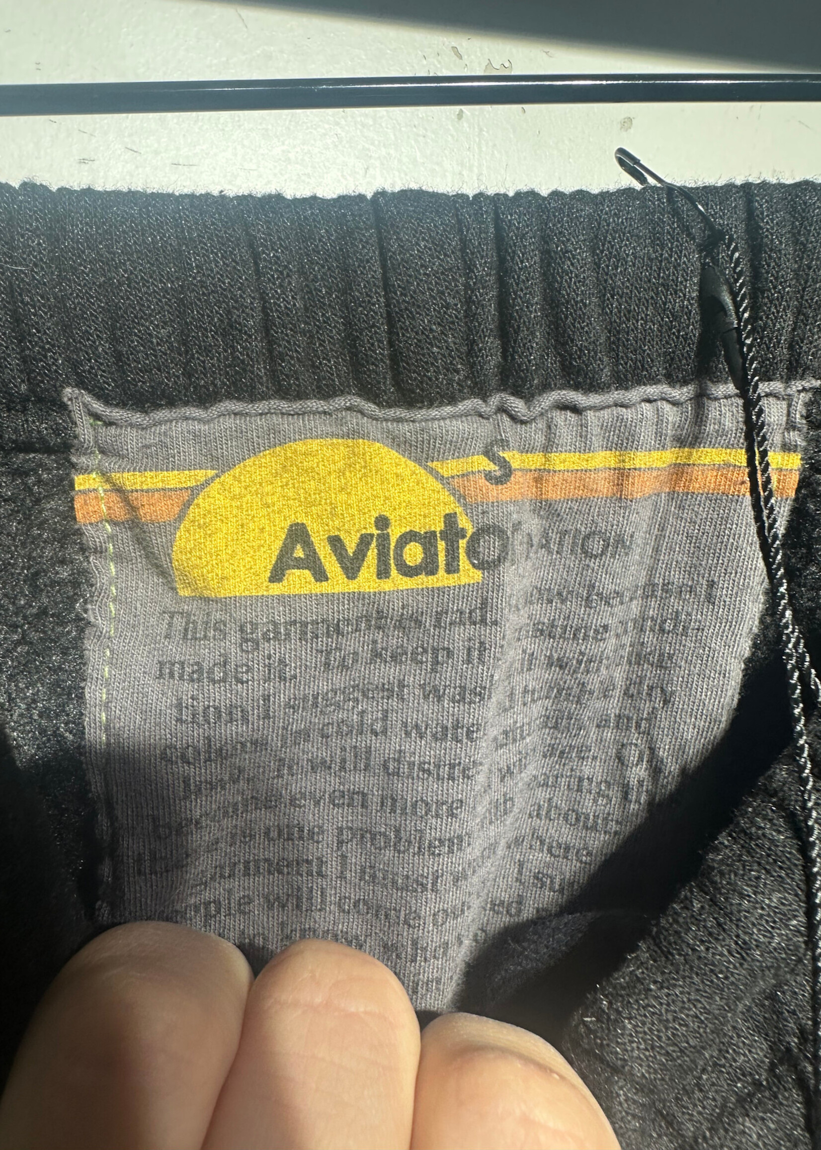 Aviator Nation Black Striped Sweats Fem S