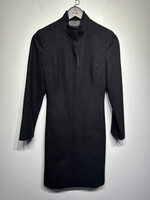 Bebe Y2K Dark Grey Long Coat Fem XS