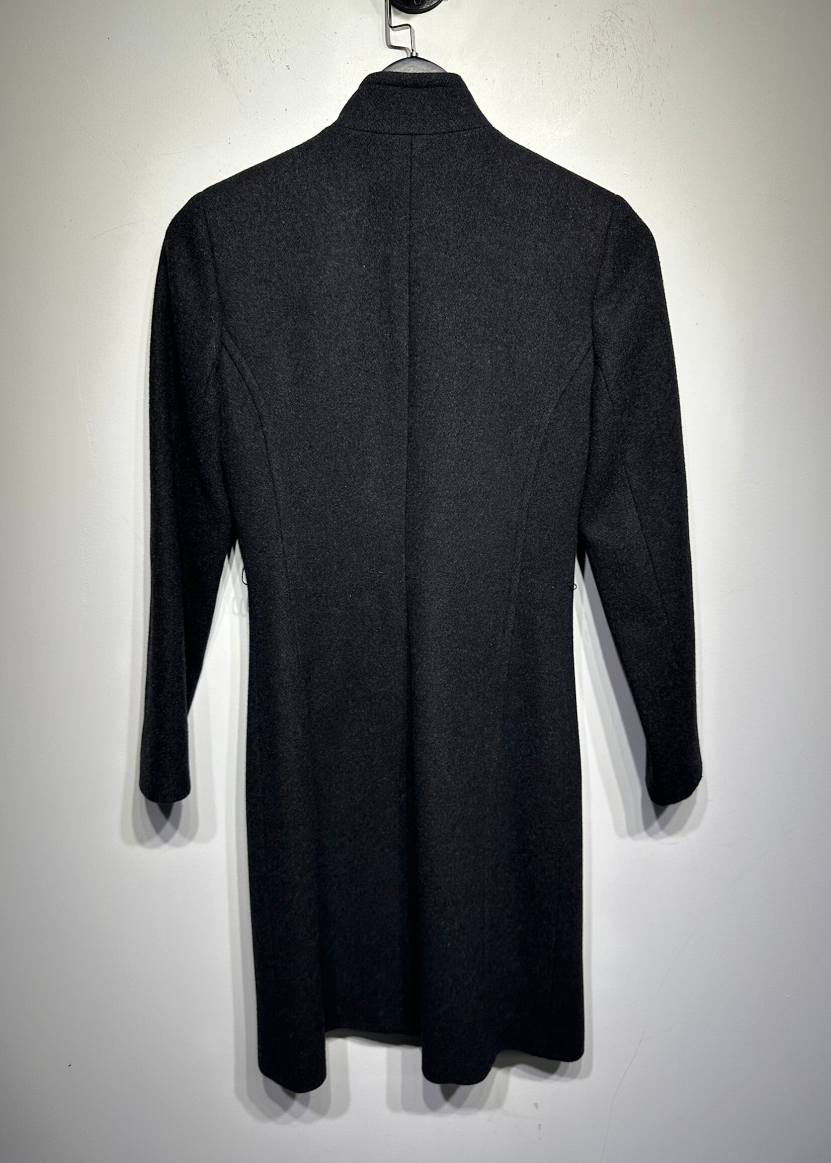 Bebe Y2K Dark Grey Long Coat Fem XS