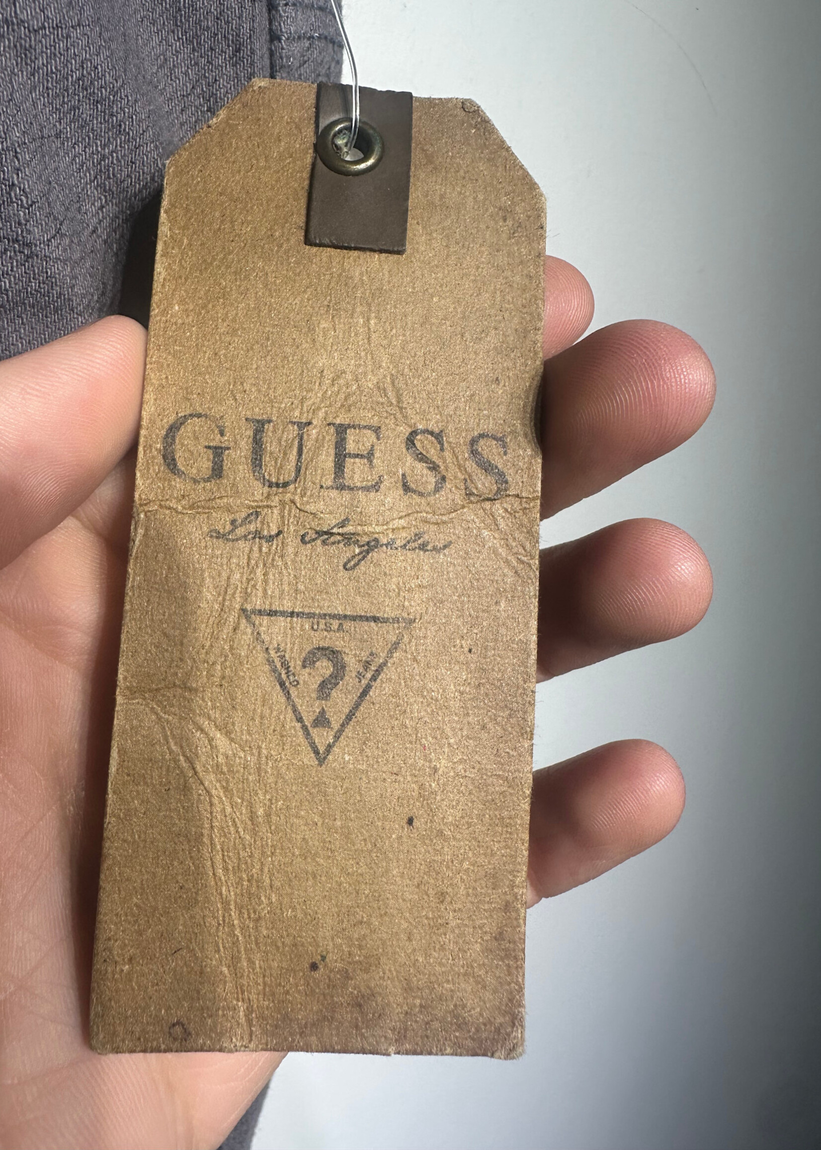 NWT Guess Y2K Cracked Purple Slim Straight Jeans Masc 32