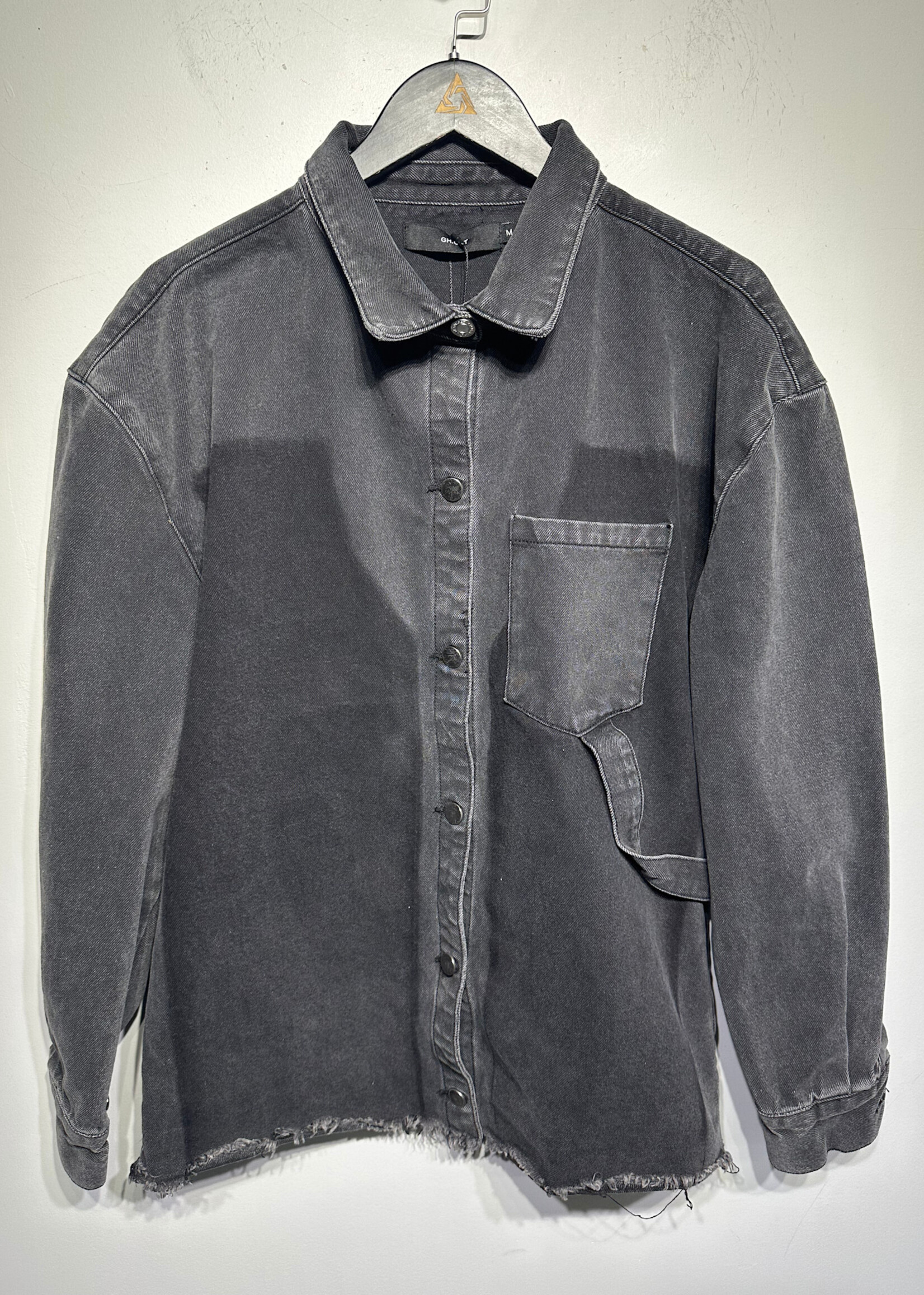 GH.OST Grey Wash Distressed Denim L/S M