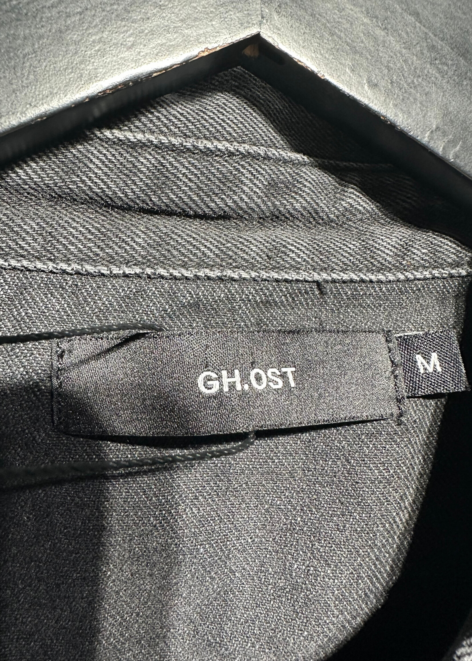 GH.OST Grey Wash Distressed Denim L/S M