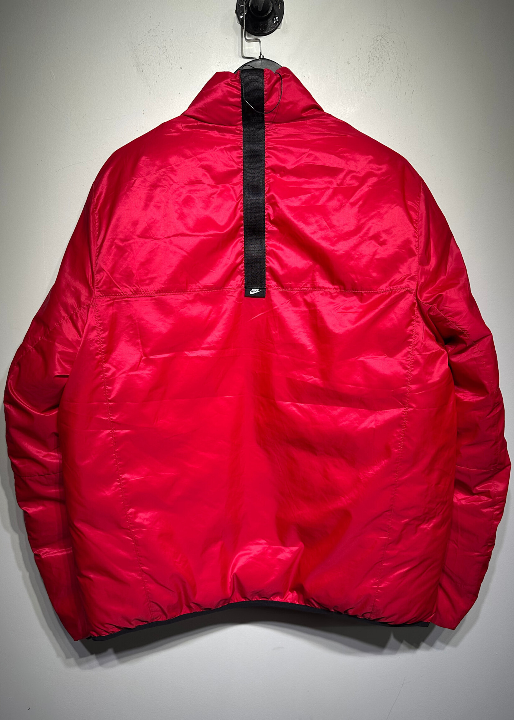 Nike Red White Reversible Puffer Jacket Masc L
