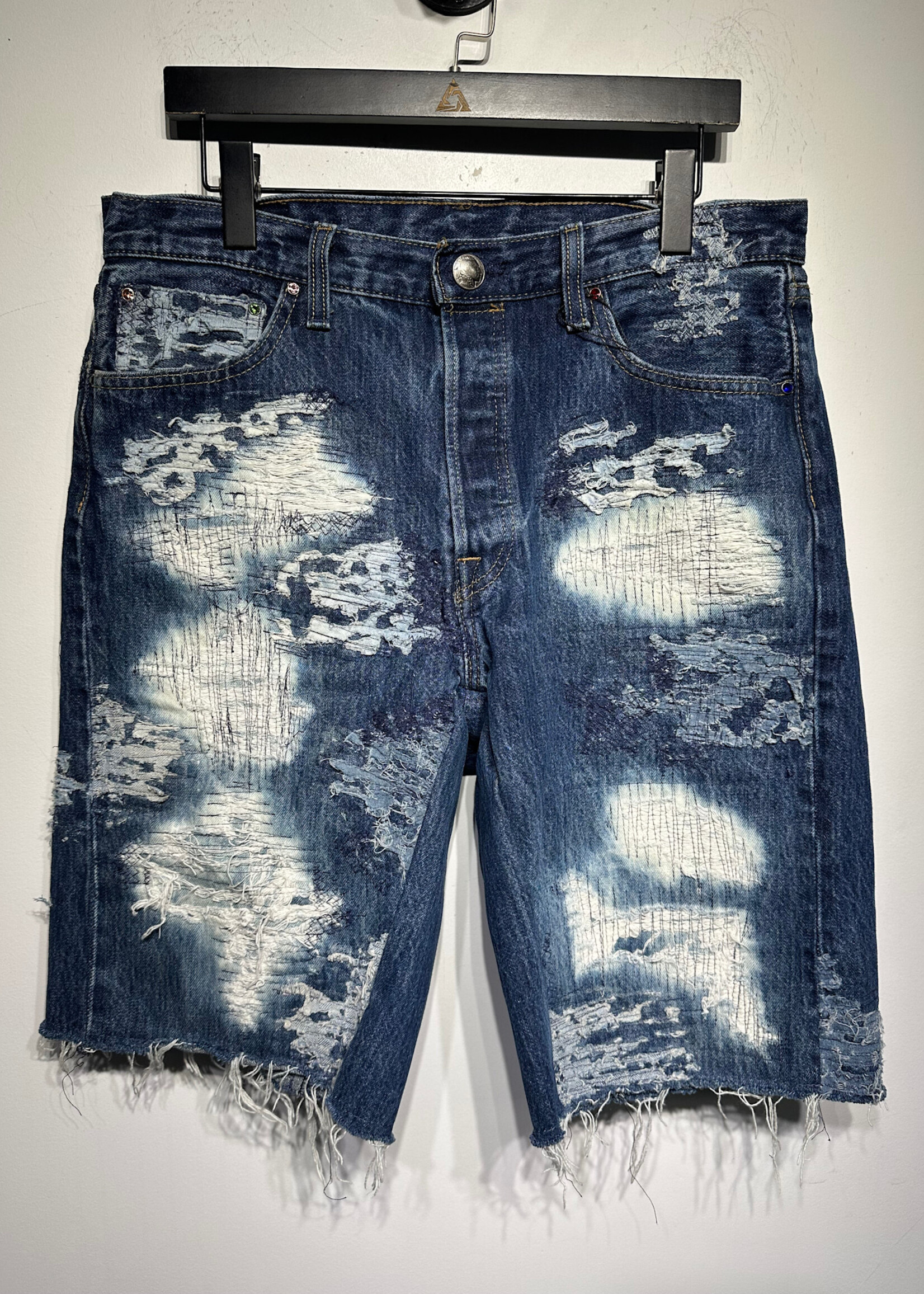 Levi's Reworked Boro Stitch Jorts Masc 34