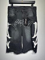 NWT Visionary Club Graffiti Blitz Denim Shorts Masc 32