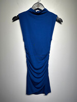 NWT WILFRED BLUE RUCHED DRESS XXS