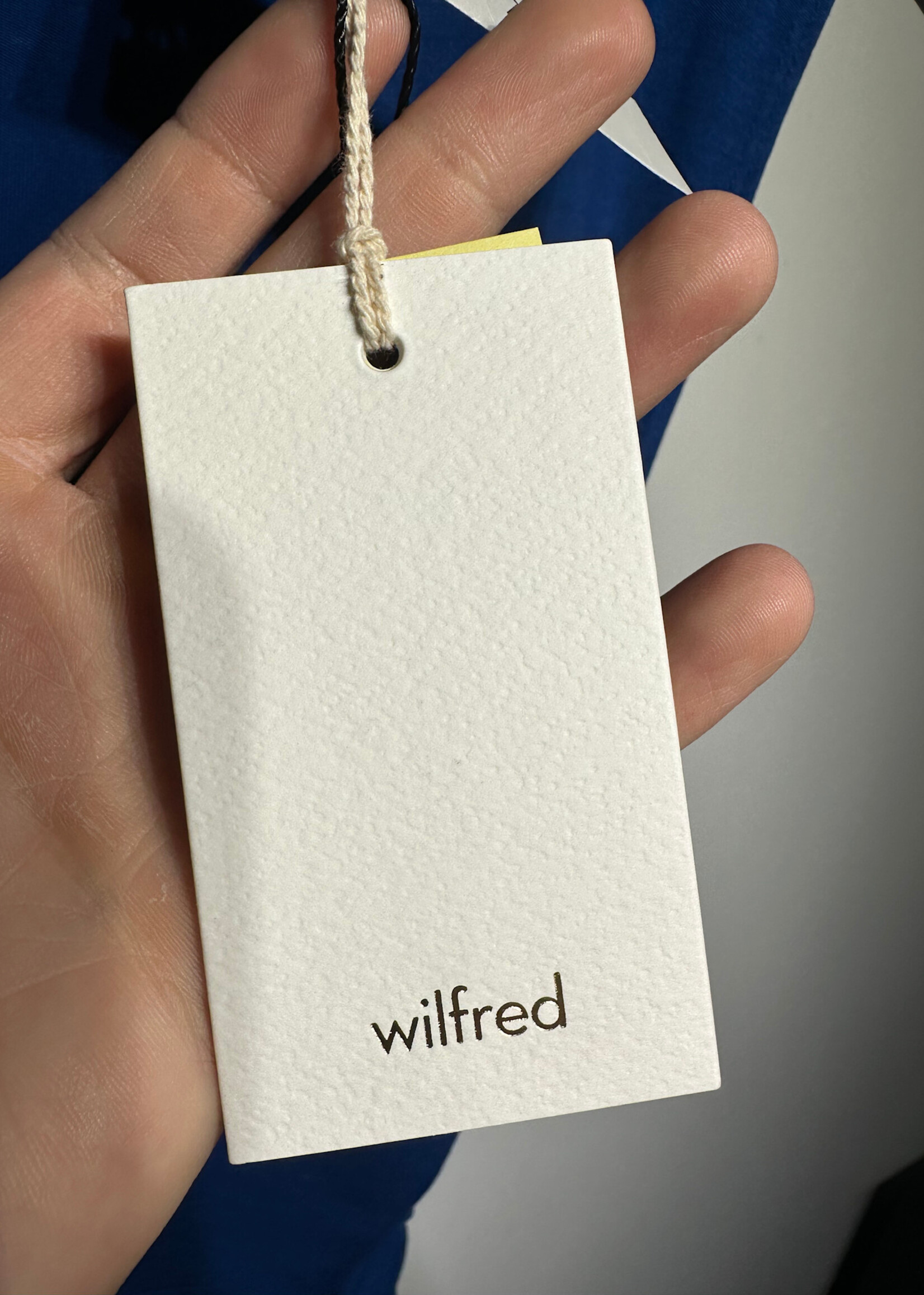 NWT WILFRED BLUE RUCHED DRESS XXS