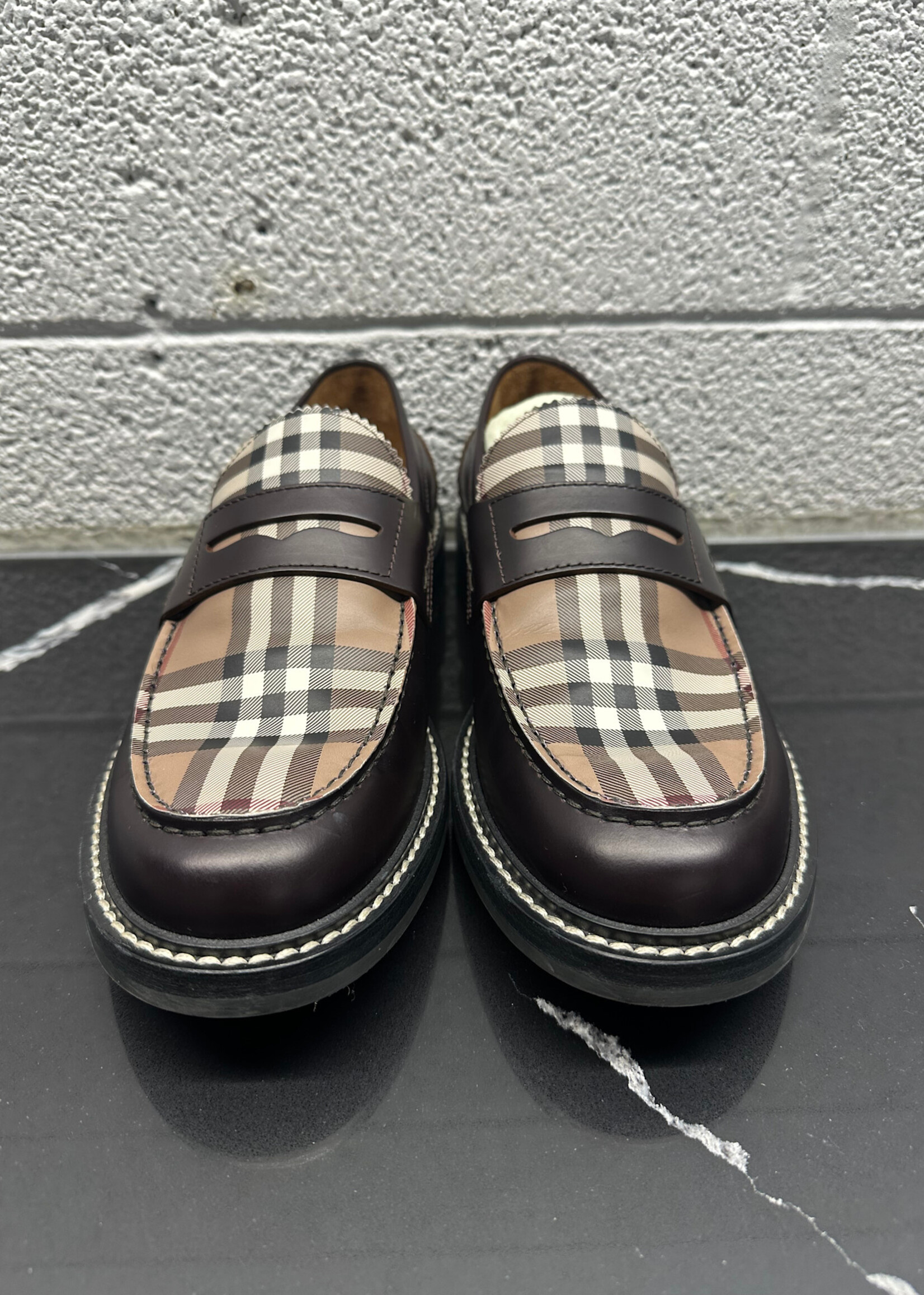 Burberry Plaid Brow Loafers Masc 9