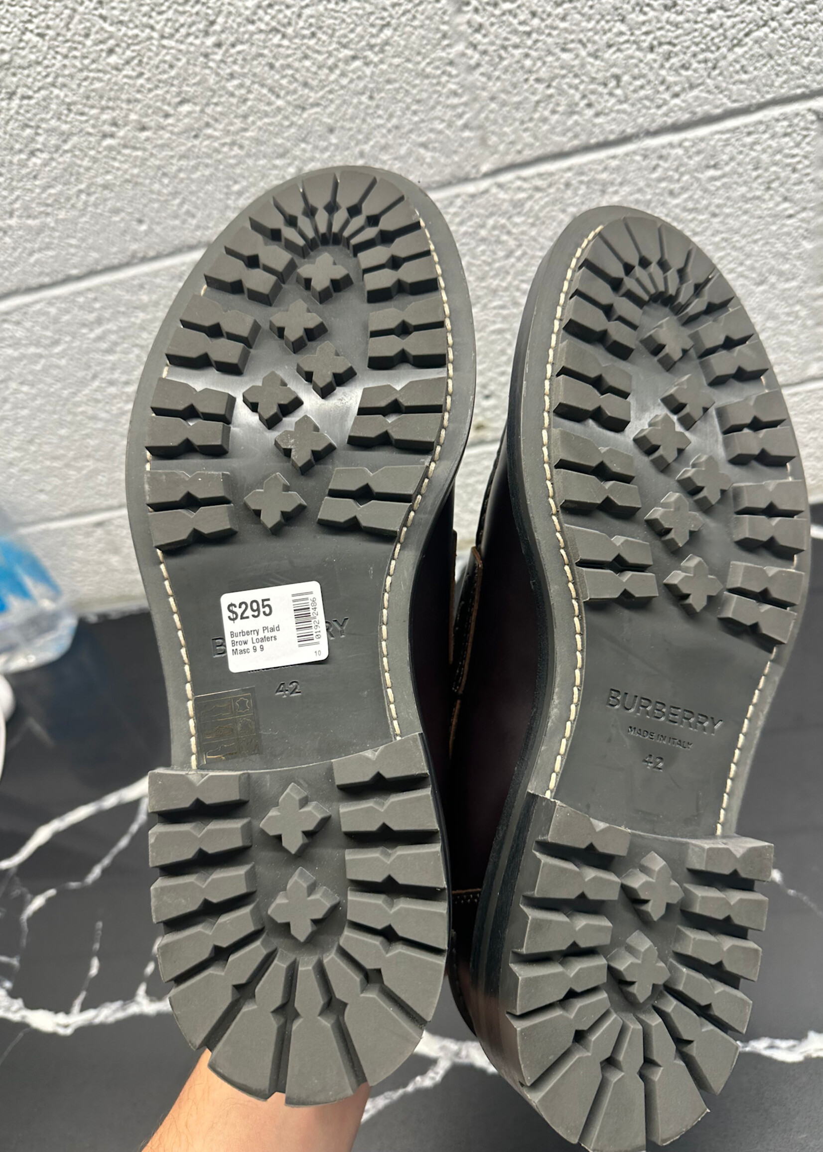 Burberry Plaid Brow Loafers Masc 9