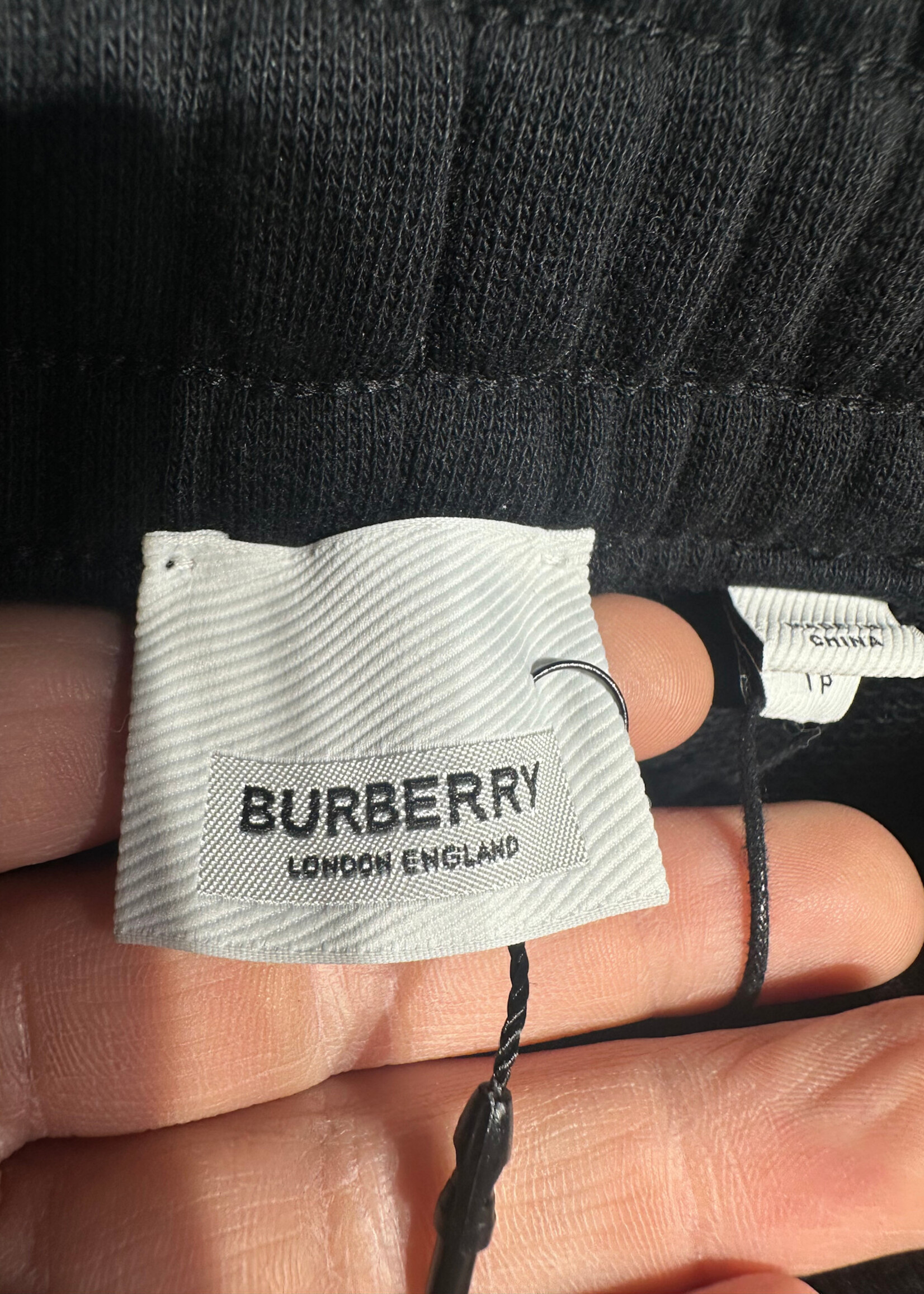 NWT Burberry Black Logo Sweatpant 26-28