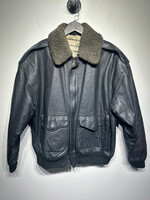 Donna Pelle Vintage Leather Pilot Jacket M