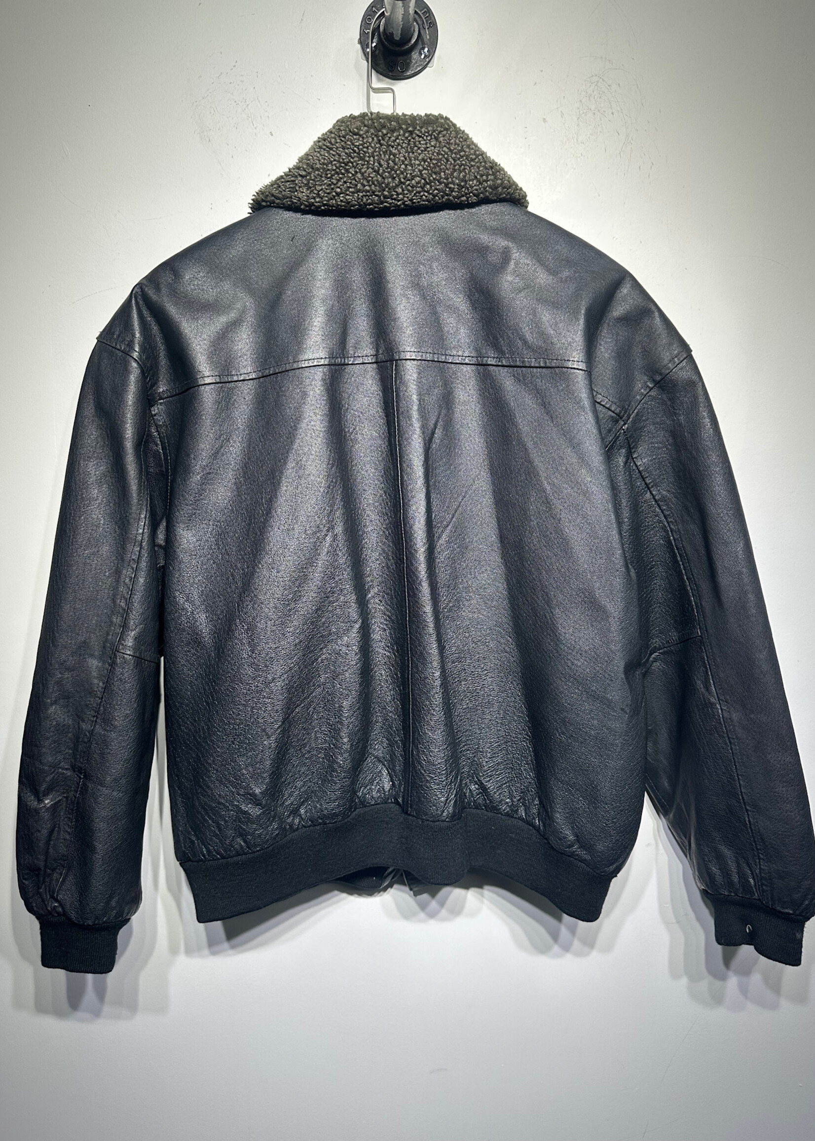 Donna Pelle Vintage Leather Pilot Jacket M