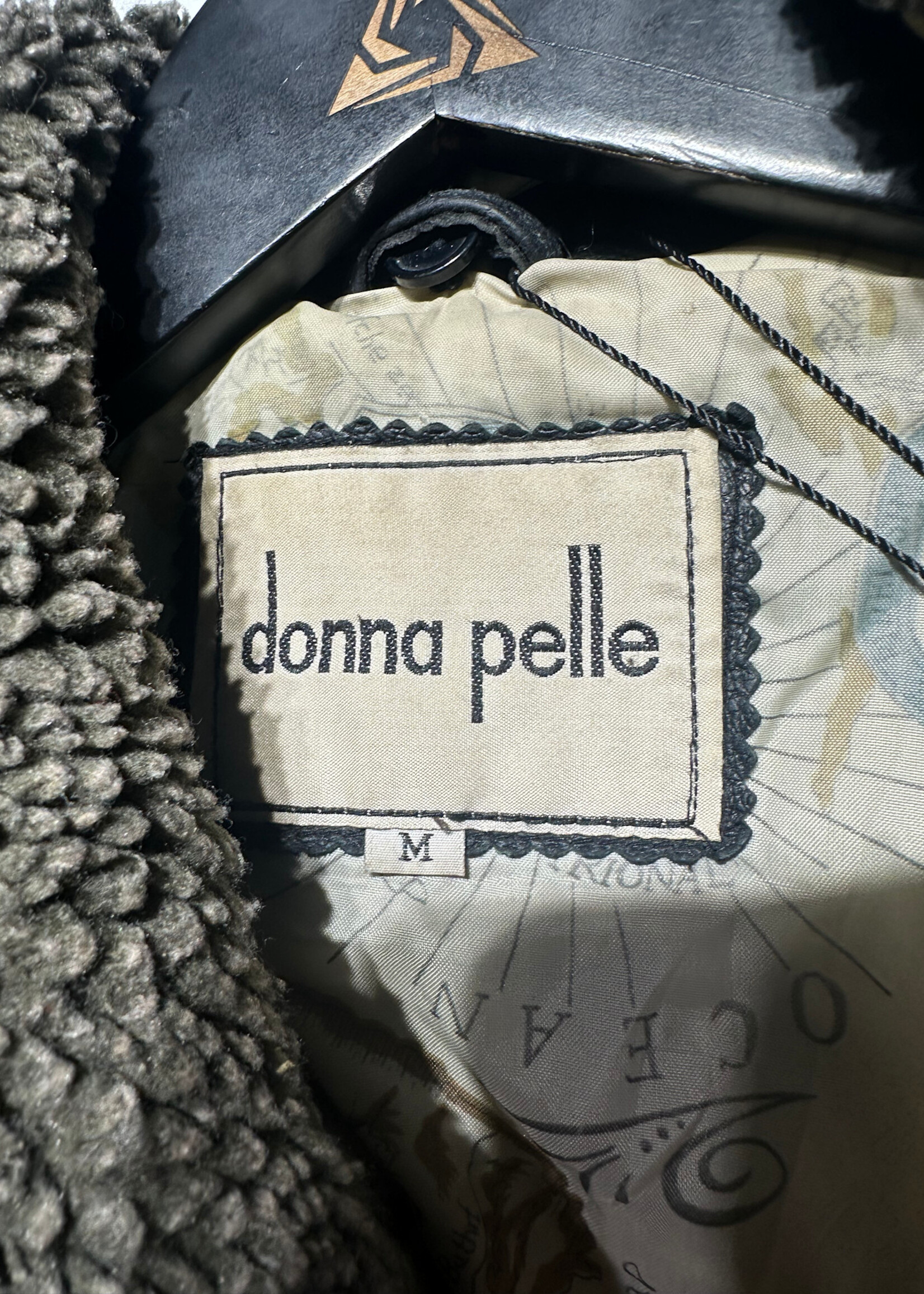 Donna Pelle Vintage Leather Pilot Jacket M